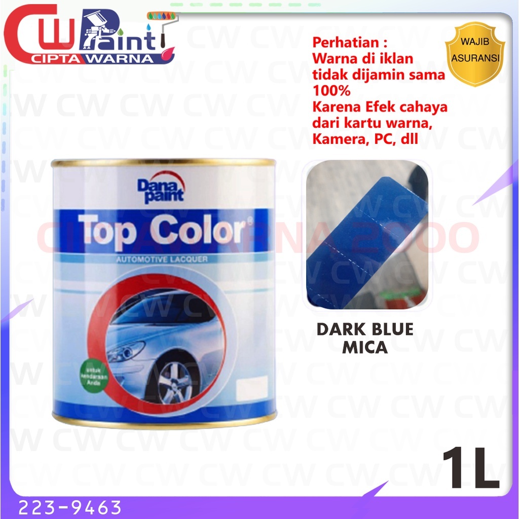 TOP COLOR DARK BLUE MICA 223-9463 / CAT DUCO BIRU METALIK TOPCOLOR 9463