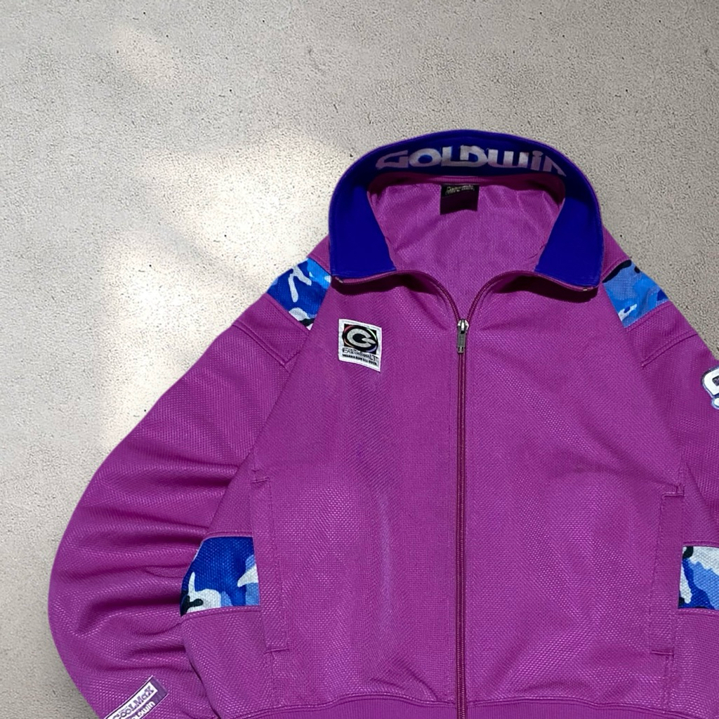 Tracktop Vintage Colorblock Camo Brand Goldwin