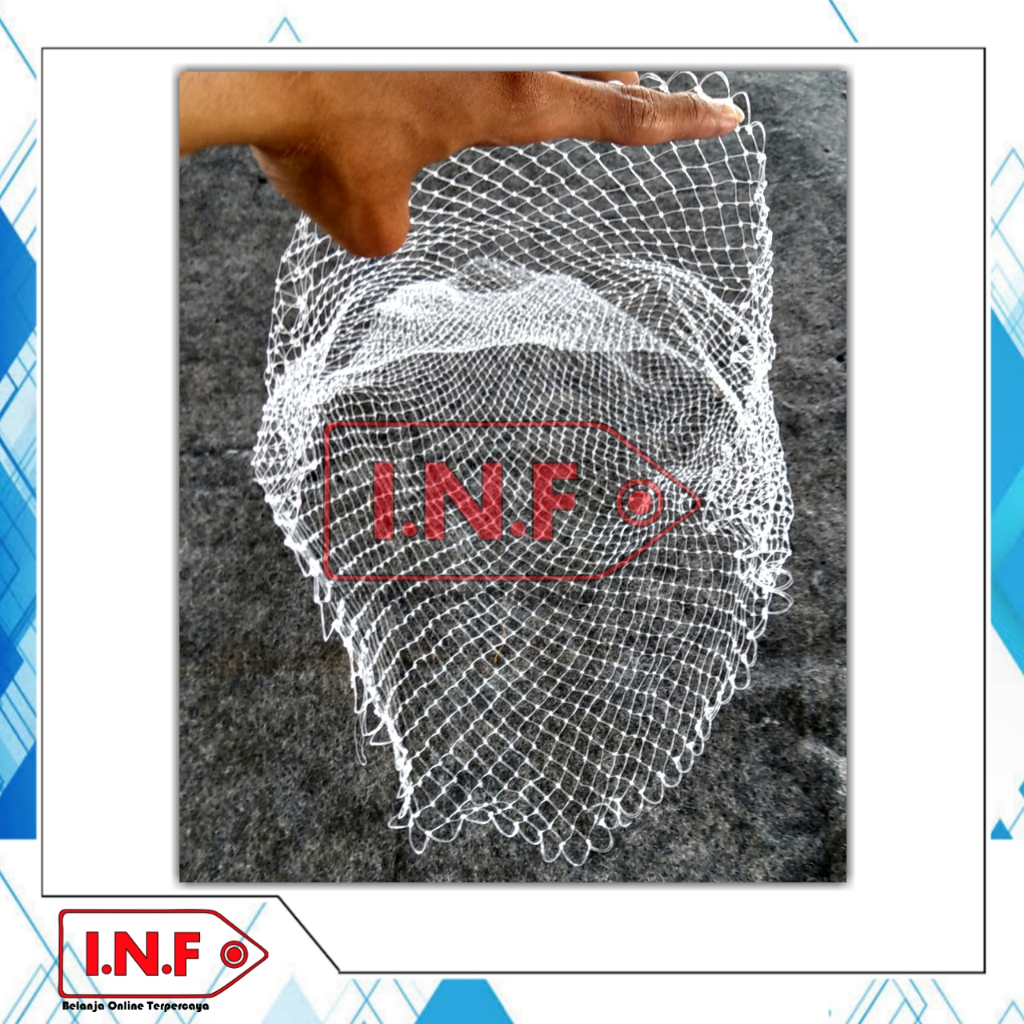 Jaring ikan benang senar pancing + jaring serok udang benang senar + seser senar