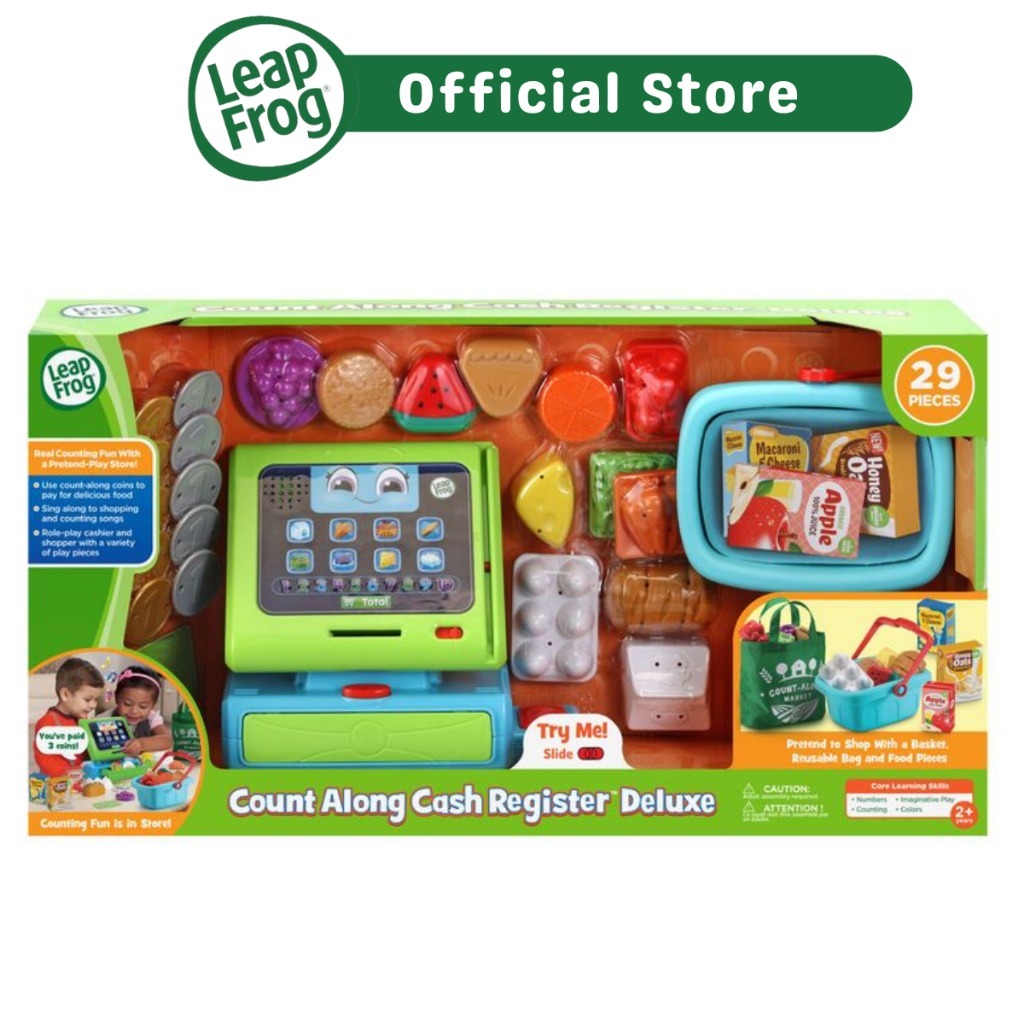 Promo Leapfrog Count Along Cash Register Deluxe Learn About Numbers Counting Food
