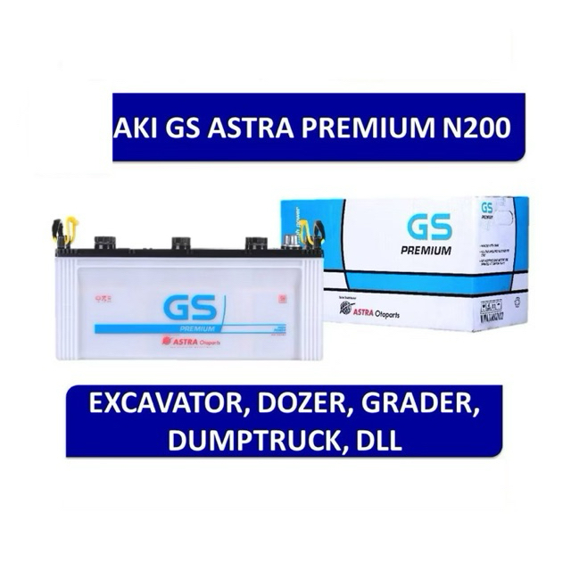 Aki GS Astra N200 | Aki Basah 12V - 200 Ah