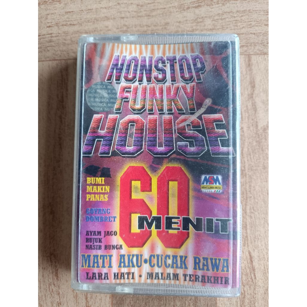 kaset pita nonstop funky house 60 menit
