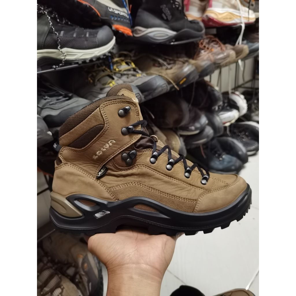 Lowa Renegade Gtx Mid Ws-Stone Size 41 Sepatu Hiking Gunung Trail Run