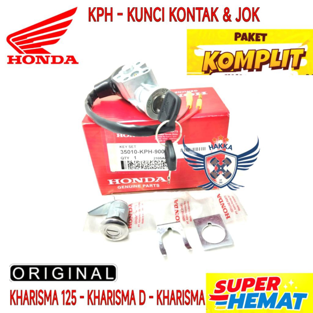 KPH KUNCI SET ASLI HONDA KHARISMA, KUNCI SET ASLI HONDA KARISMA D, KUNCI SET ASLI HONDA KARISMA 125