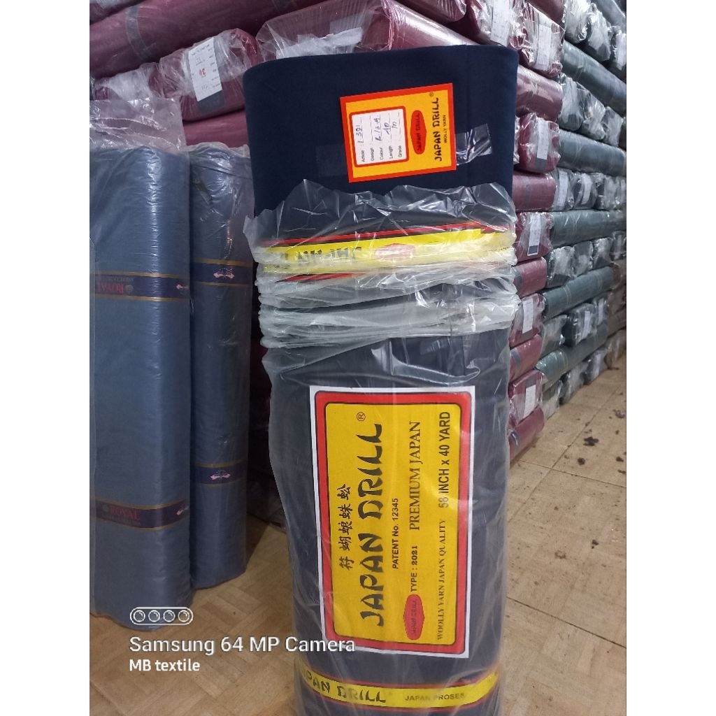 (PROMO) KAIN JAPAN DRILL ORIGINAL PER 1 ROLL HALUS TEBAL ARAHAN SERAGAMAN SEKOLAH UNIVERSITAS PERKAN