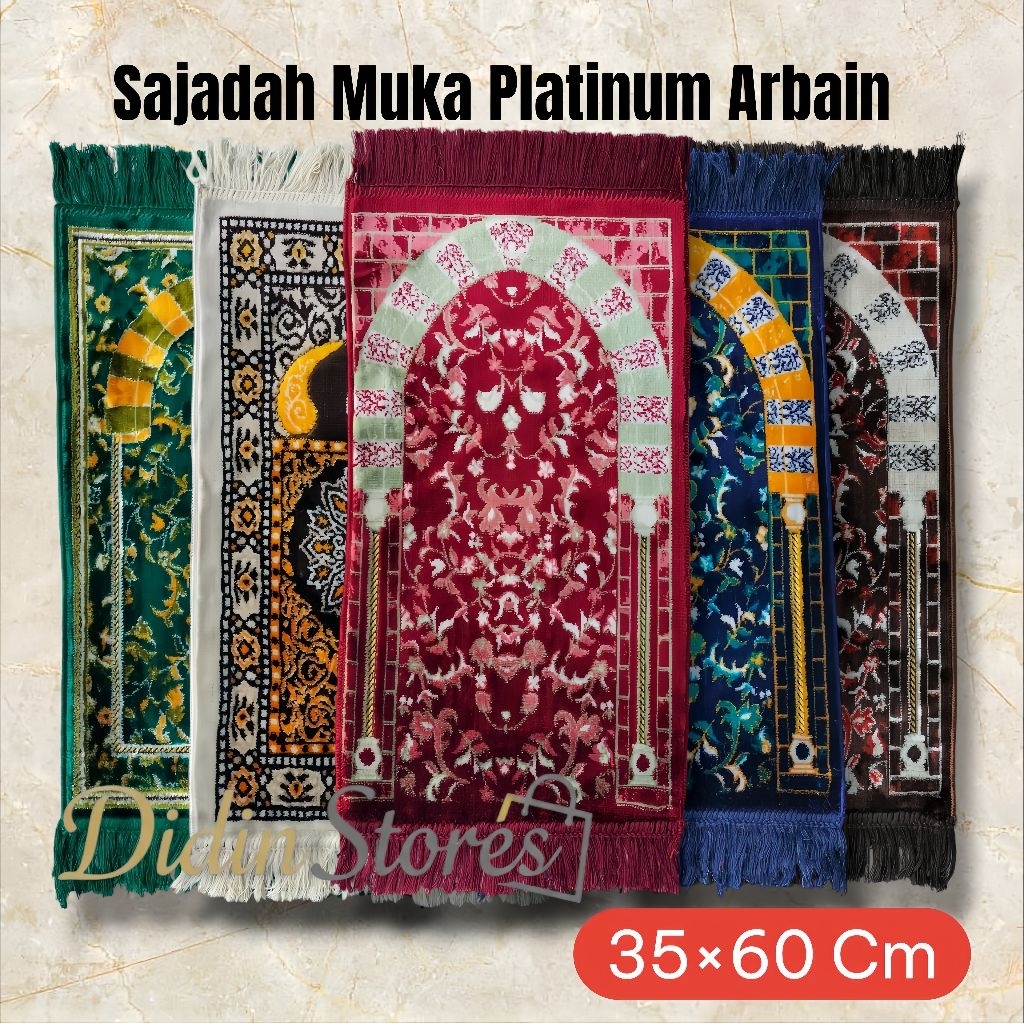 Sajadah Rawdah Mini Muka Sejadah Raudah Premium Tebal Empuk Arbain Grade A+