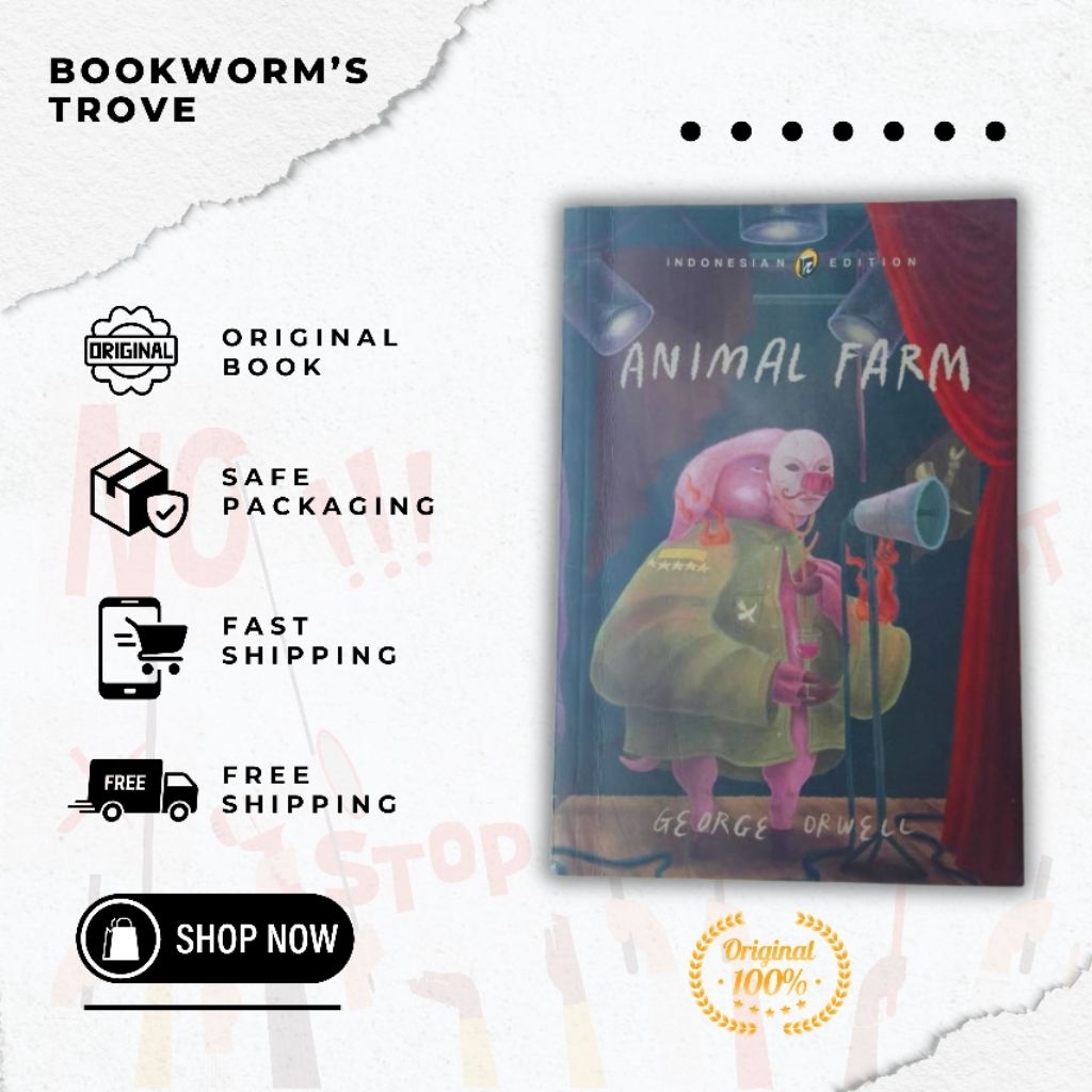 [Preloved] Animal Farm Bahasa Indonesia karya George Orwell