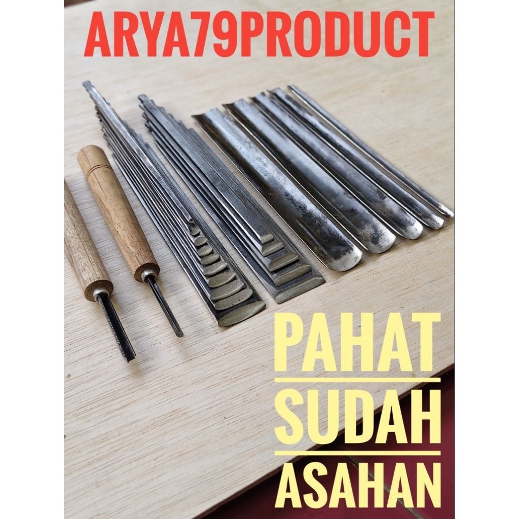 Pahat Tatah Ukir Kayu Jepara Satu Set Isi 22bj
