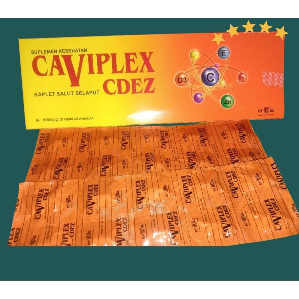 CAVIPLEX CDEZ STRIP 10 KAPLET || MULTIVITAMIN KESEHATAN