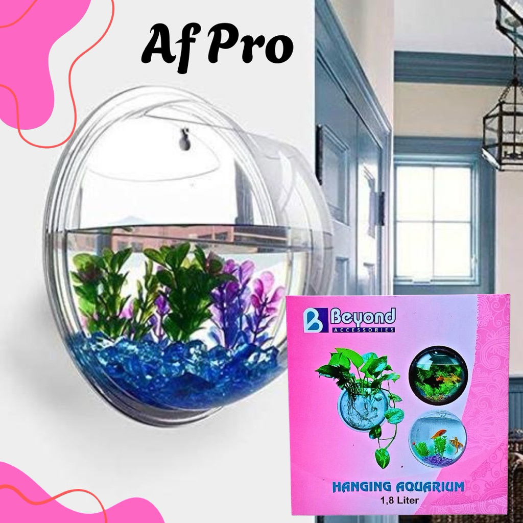 BEYOND HANGING AQUARIUM AQUASCAPE MINI AQUARIUM DINDING