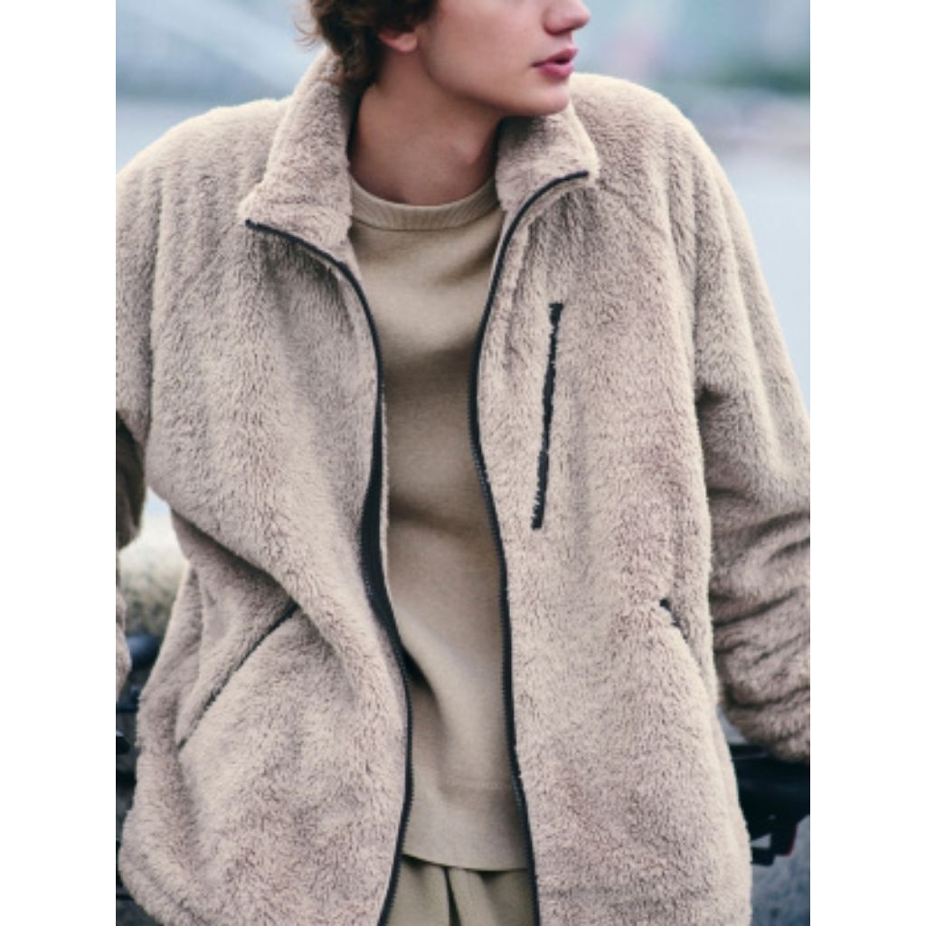 UNIQLO and Needles Jaket Fleece Ritsleting Zip Up Jacket Limited Edition JASTIP Original