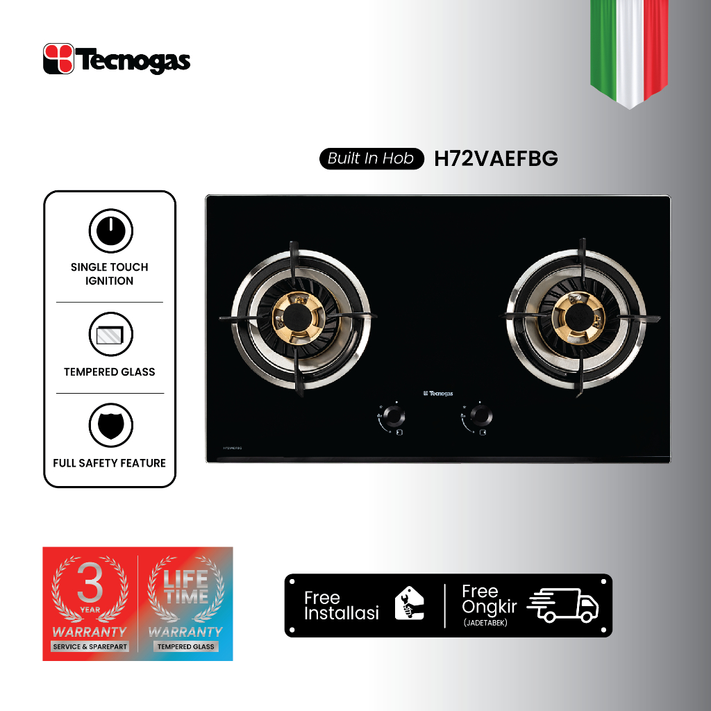 Tecnogas Kompor Tanam H72VAEFBG