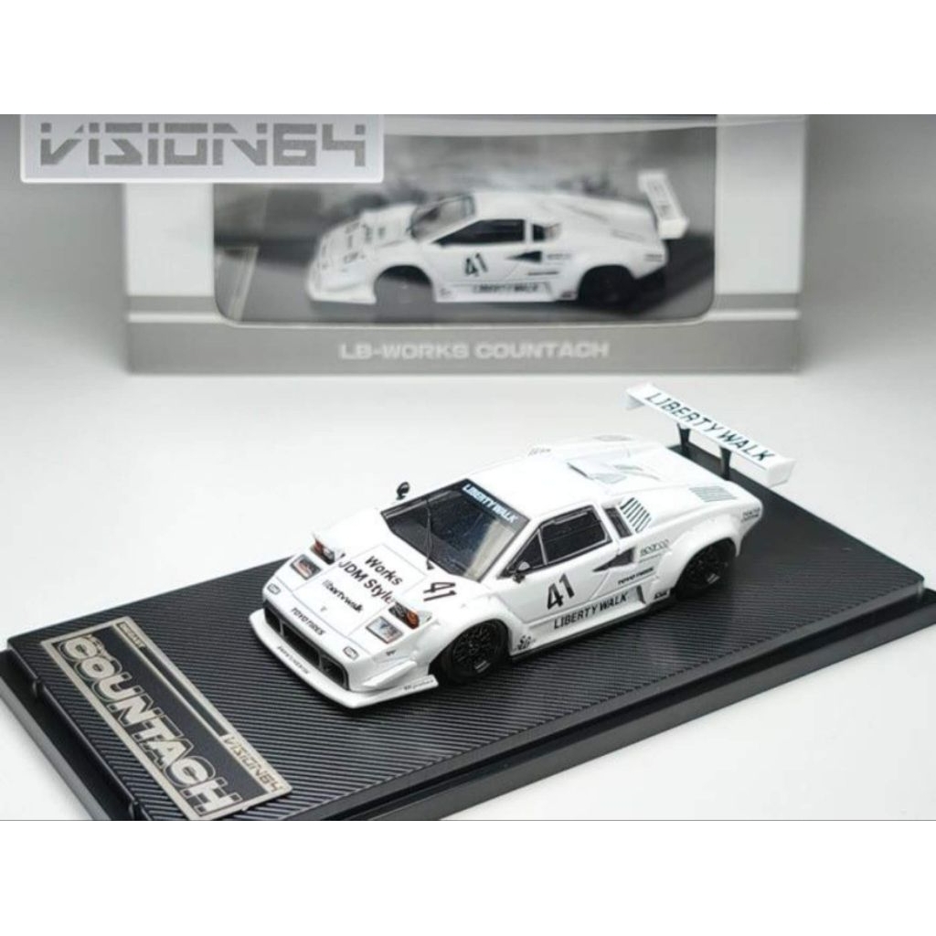 VISION64 lamborghini countach LP500 white reguler edition