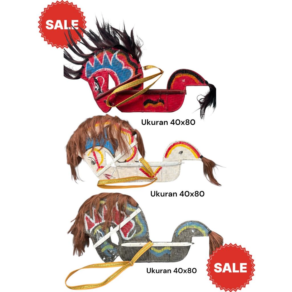 Mainan Tradisional Kuda Lumping Wik Anak Baru Plus Tali Berkualitas