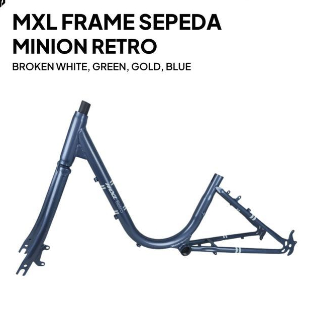 Mxl Frame Sepeda Minion Retro Ukuran 20" Bahan Steel Bicycle Frame Sepeda Outdoor