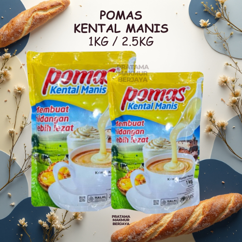 POMAS KENTAL MANIS / SUSU KENTAL MANIS KEMASAN 1KG & 2,5KG