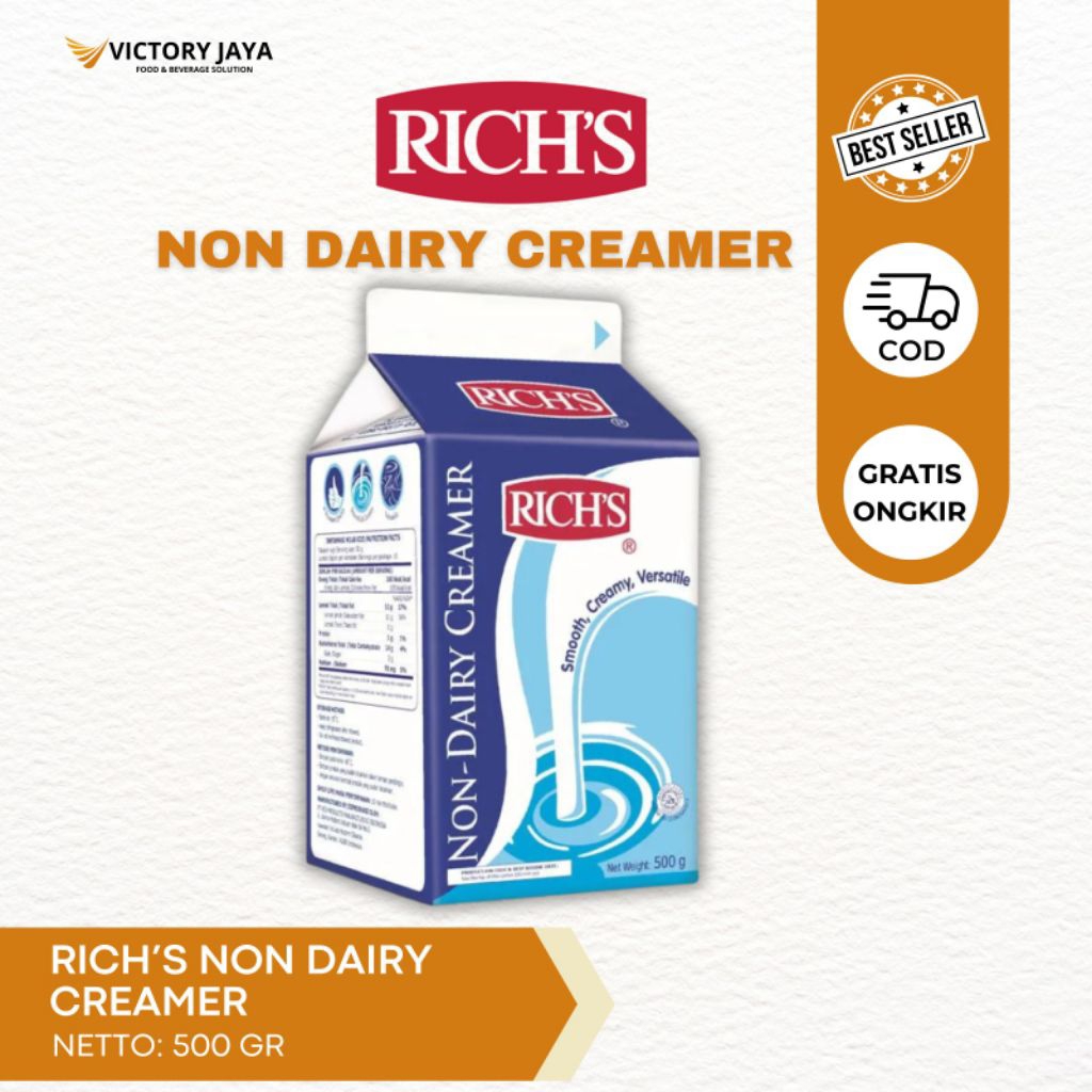 RICH'S NON DAIRY CREAMER RICH 500 GR MURAH / KRIMER RICH'S /  KRIMER NABATI MURAH RICSH NDC
