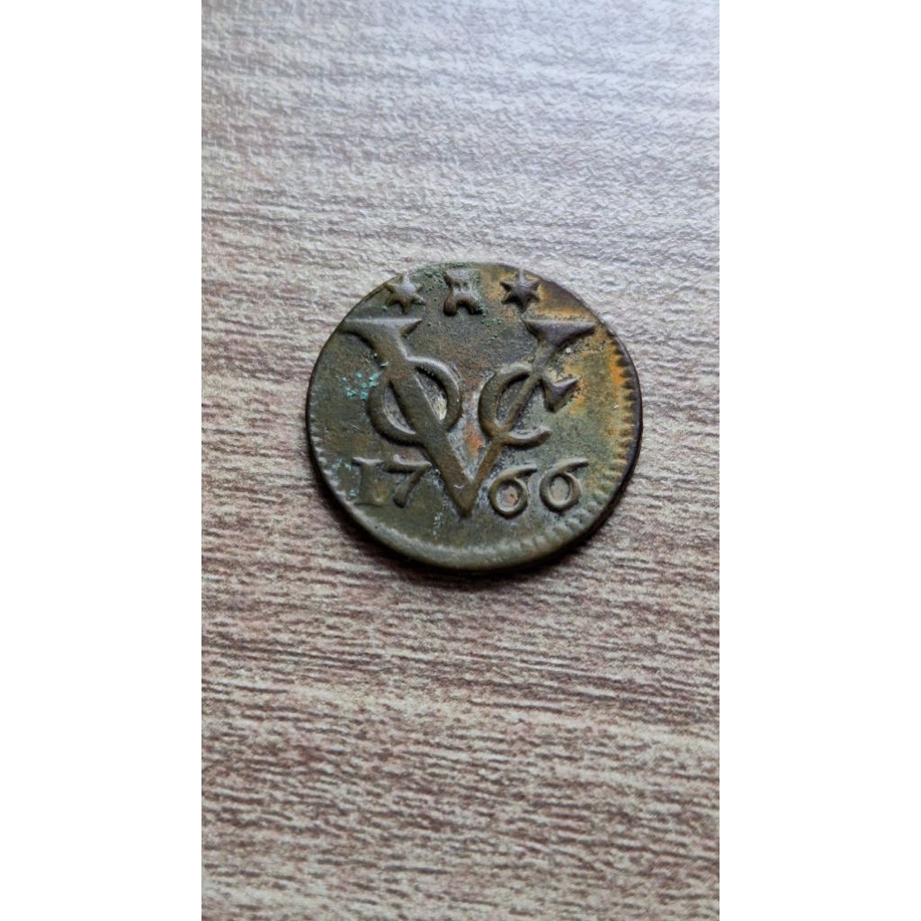 Koin VOC Zeeland tahun 1766