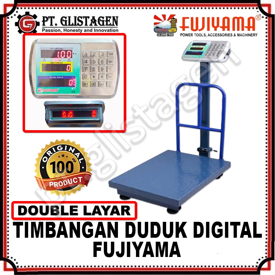 FUJIYAMA Timbangan Duduk Digital Pagar 150KG ( FES-150KG ) Timbangan Barang Digital Platform Scale R