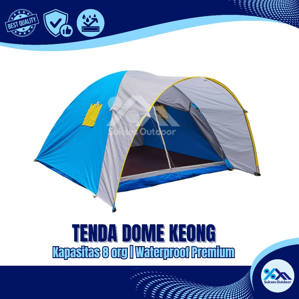 Tenda Dome Keong Double Layer Kaps 8 orang - Outdoor Camping