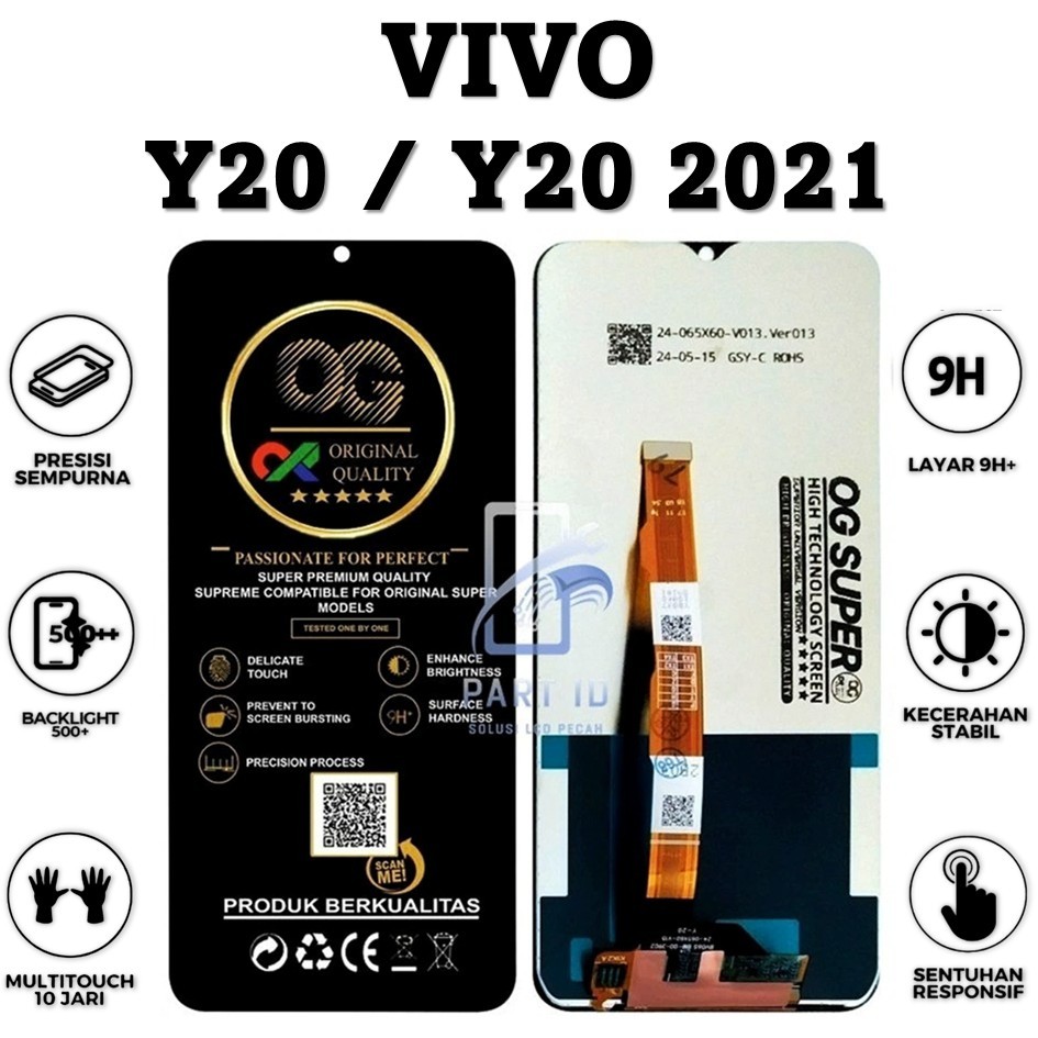 LCD TOUCHSCREEN VIVO Y20 / Y20 2021 FULLSET ORIGINAL 100%