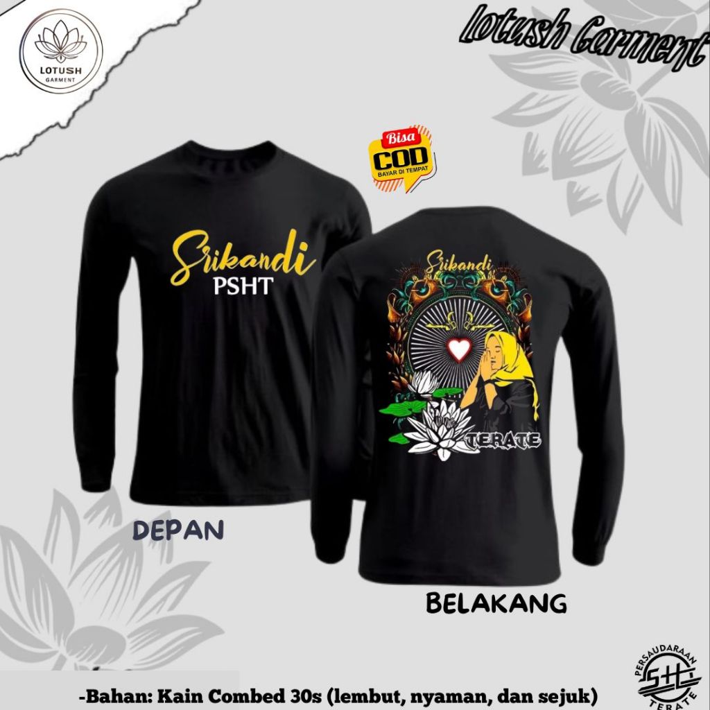 Kaos Warga Psht - Kaos Srikandi- Kaos Lengan Panjang - Kaos Keren Viral
