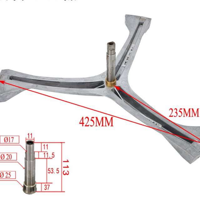 Segitiga Spider Drum Mesin Cuci Elextrolux EWP85752 EWP 85752