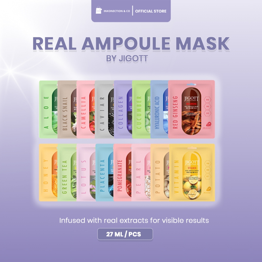 JIGOTT - Real Ampoule Sheet Mask All Variant 27ml