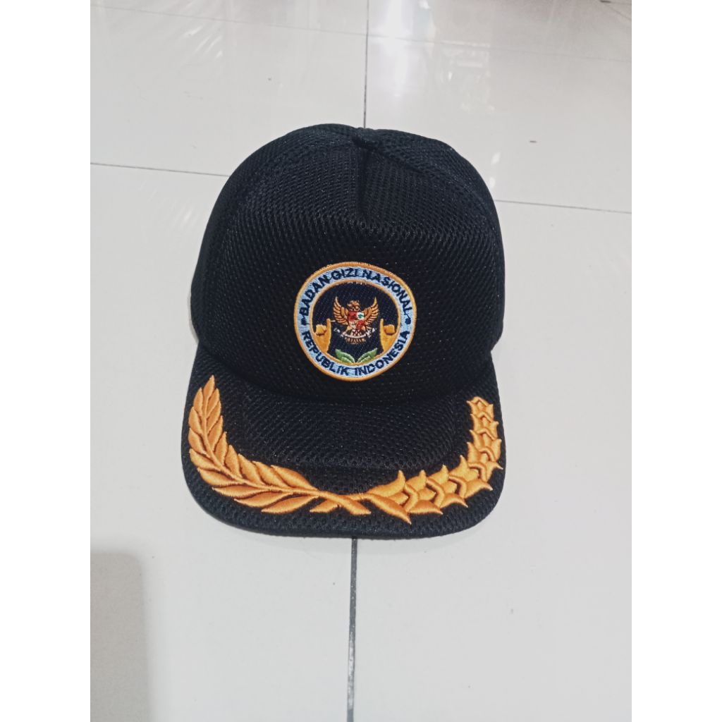 TOPI BGN BADAN GIZI NASIONAL PADI-KAPAS TIMBUL