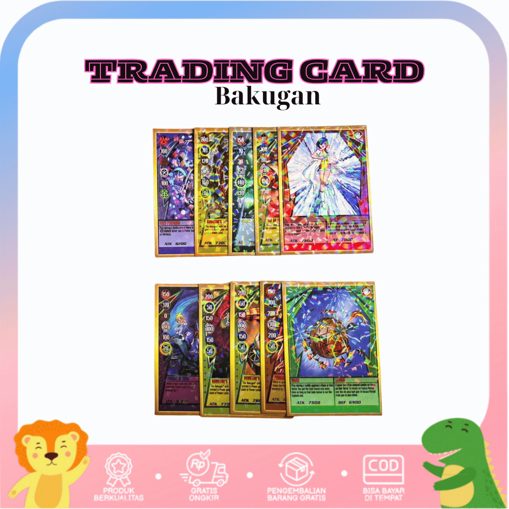 Trading Card Bakugan Mainan Kartu Anak Bakugan