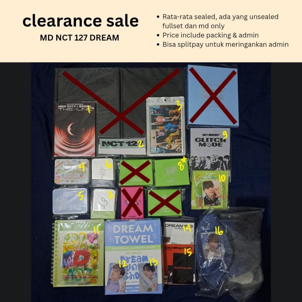 [READY STOCK] CLEARANCE SELL MD NCT 127 DREAM TINCASE NECKLACE 6TH ANNIVERSARY ANNIV LAUNDRY BAKER H