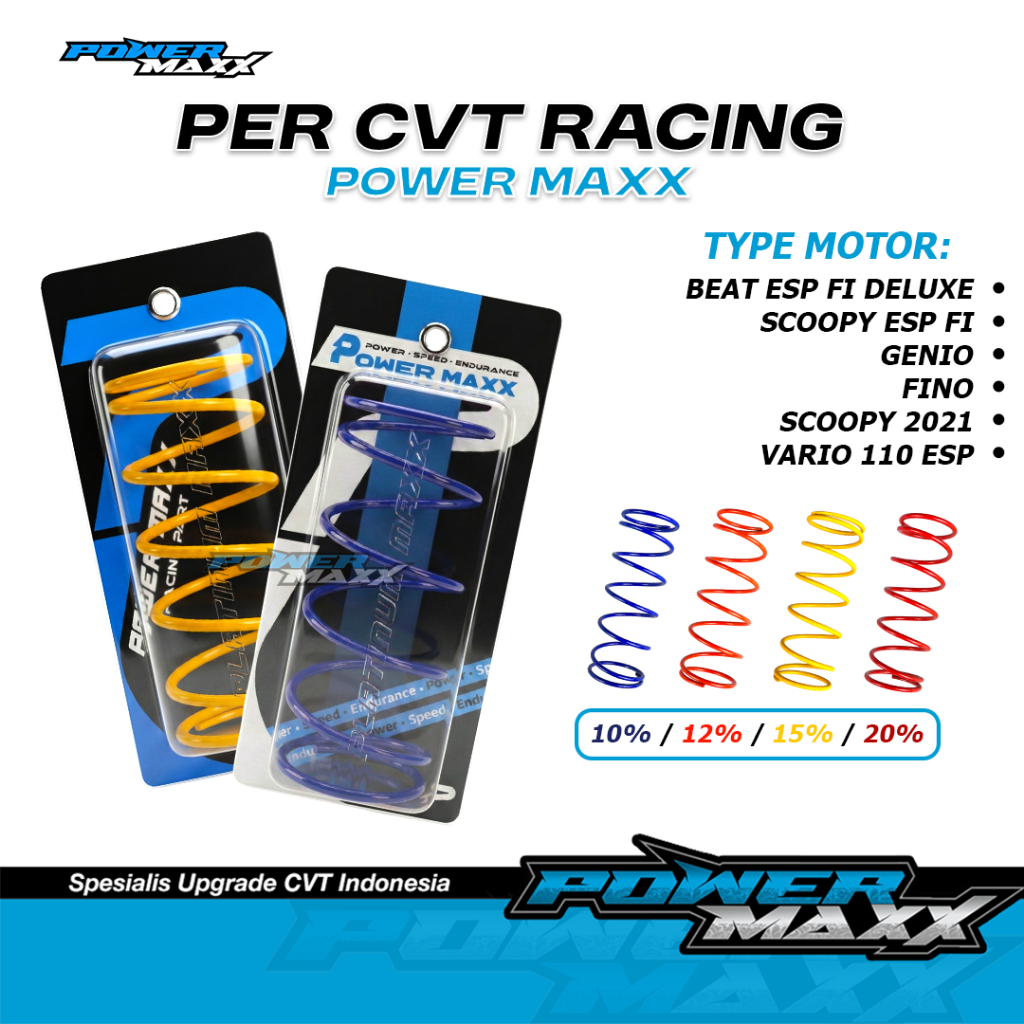 PER CVT Racing BEAT FI injeksi Per CVT 1000 Rpm POWERMAXXRACING Per Cvt Scoopy Fi ESP Genio Beat Del