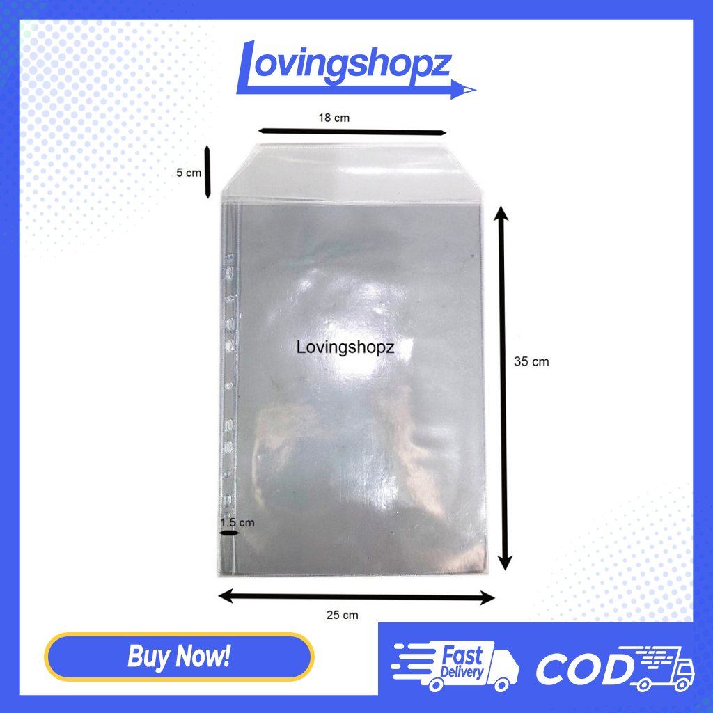 PP Pocket F4 tebal berkuping , document pocket F4 bertutup