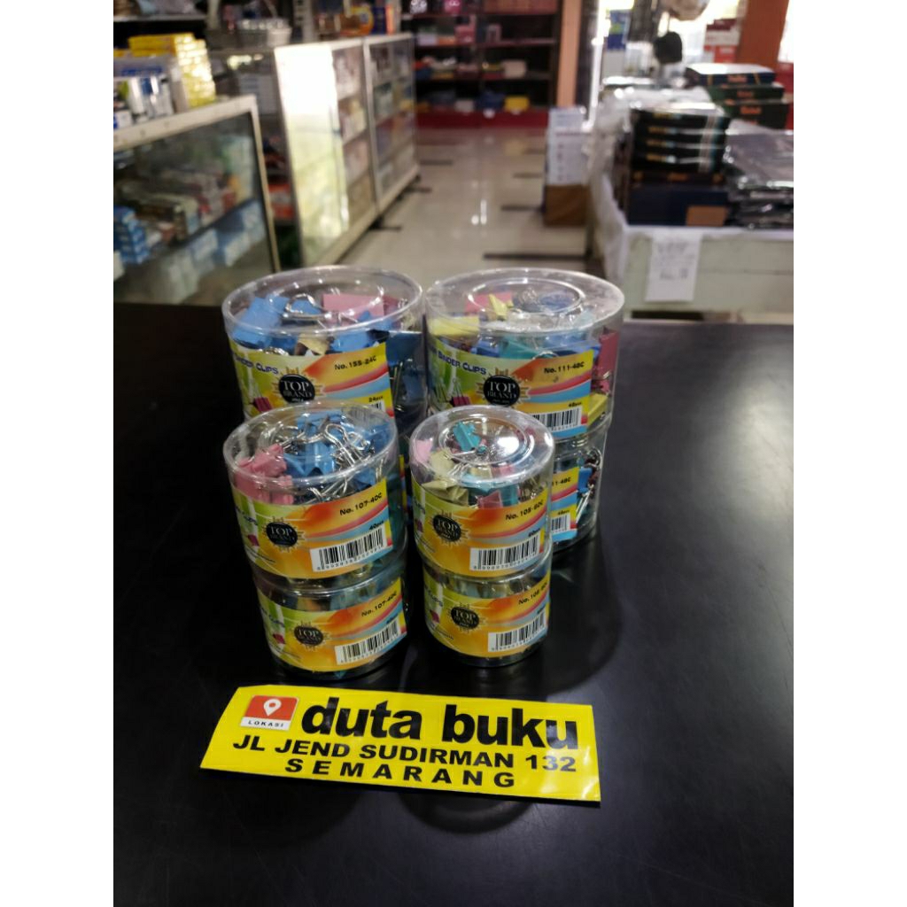 Binder Clips Klip Penjepit Kertas Warna Warni Colour Kenko No 105 107 111 155