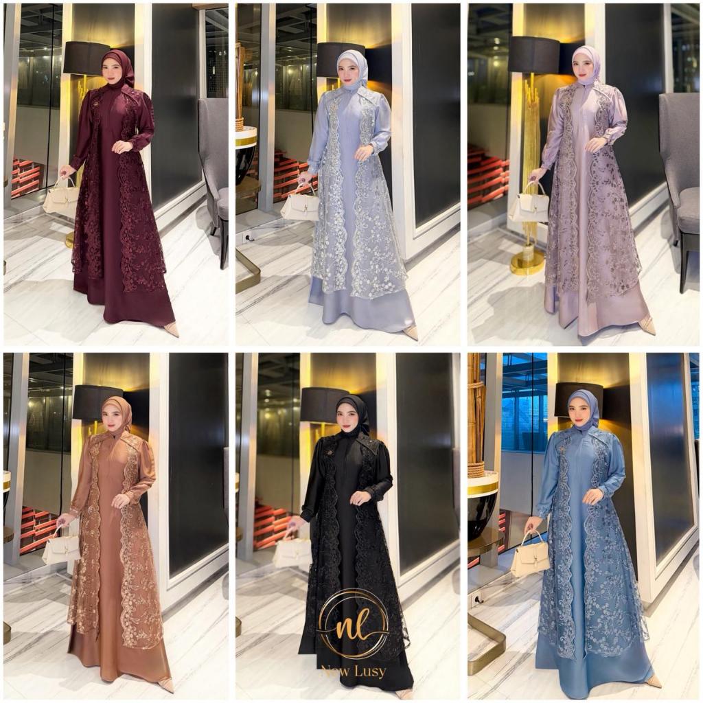 LuxuryFashion READY GAMIS DRESS WANITA VIREYA BY NEW LUSY BEST SELLER