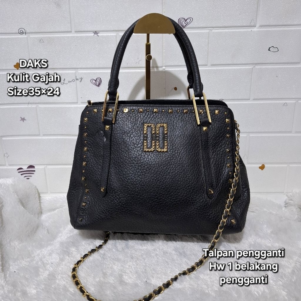 DAKS Bag - Tas DAKS - Tas Vintage DAKS - Tas Wanita kulit Asli