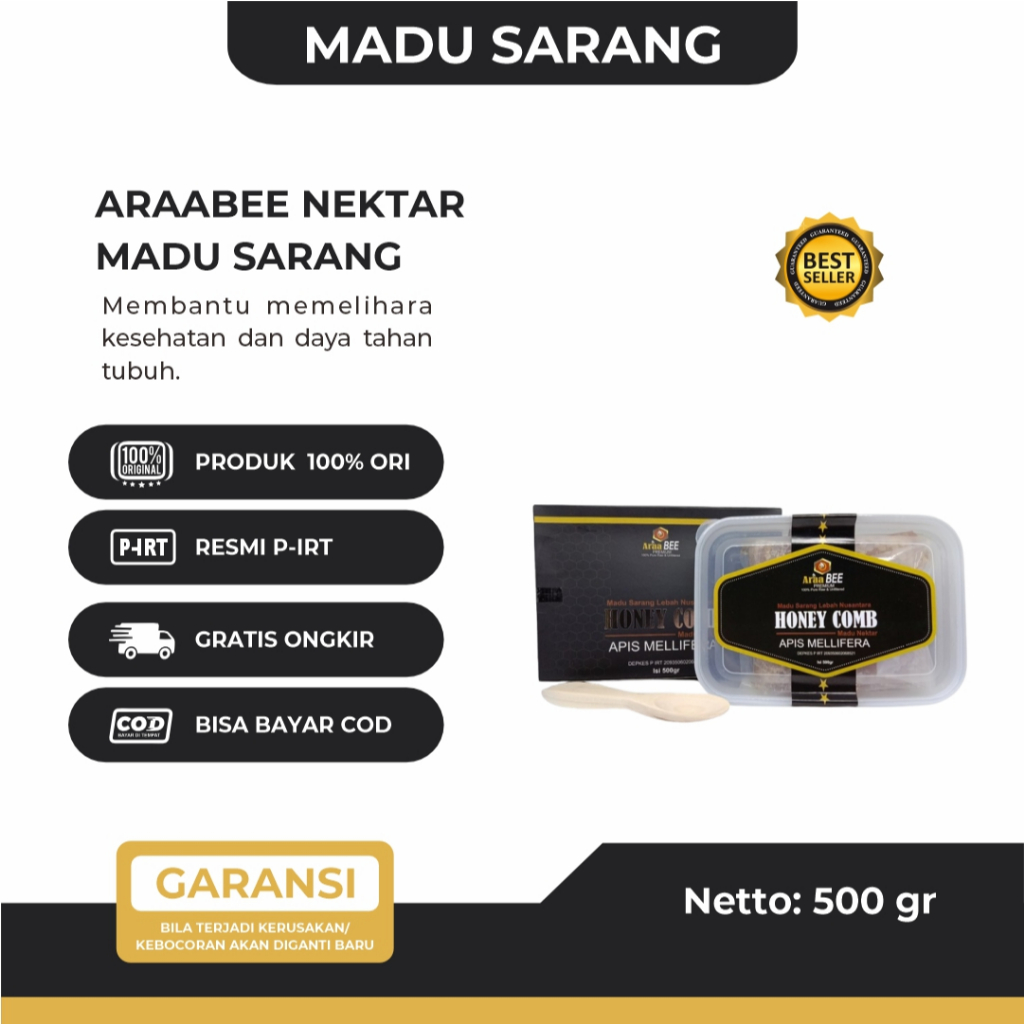 Madu Sarang Araabee Madu Sarang Asli Murni Madu Sarang 500gr