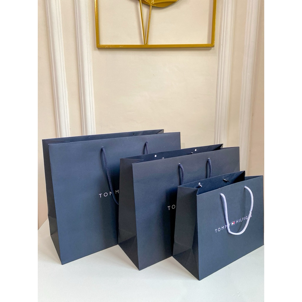 Paperbag Tommy Hilfiger Paper Bag Tas Kado Navy Jam Tangan Like Original