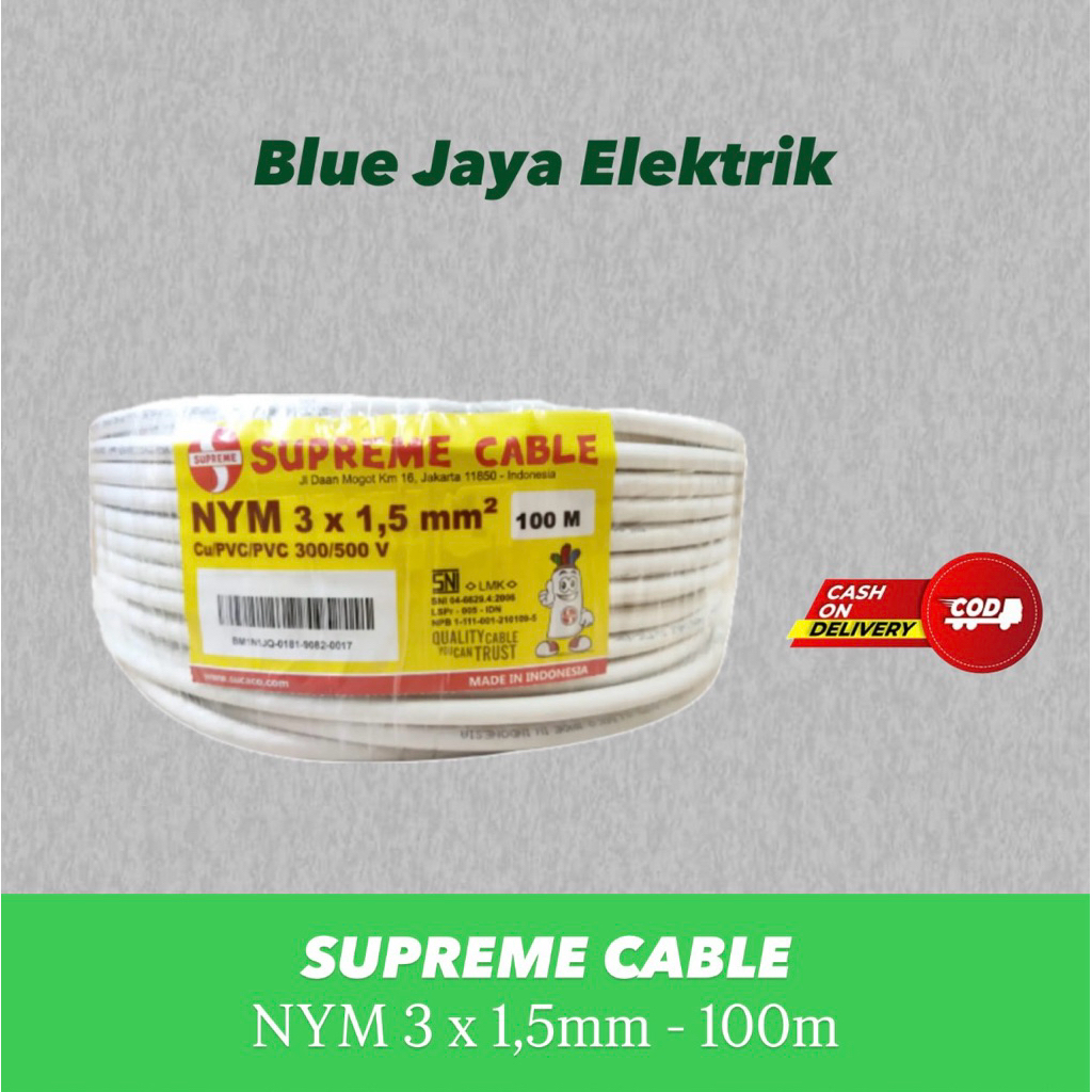 KABEL SUPREME NYM 3 x 1,5mm - 100m