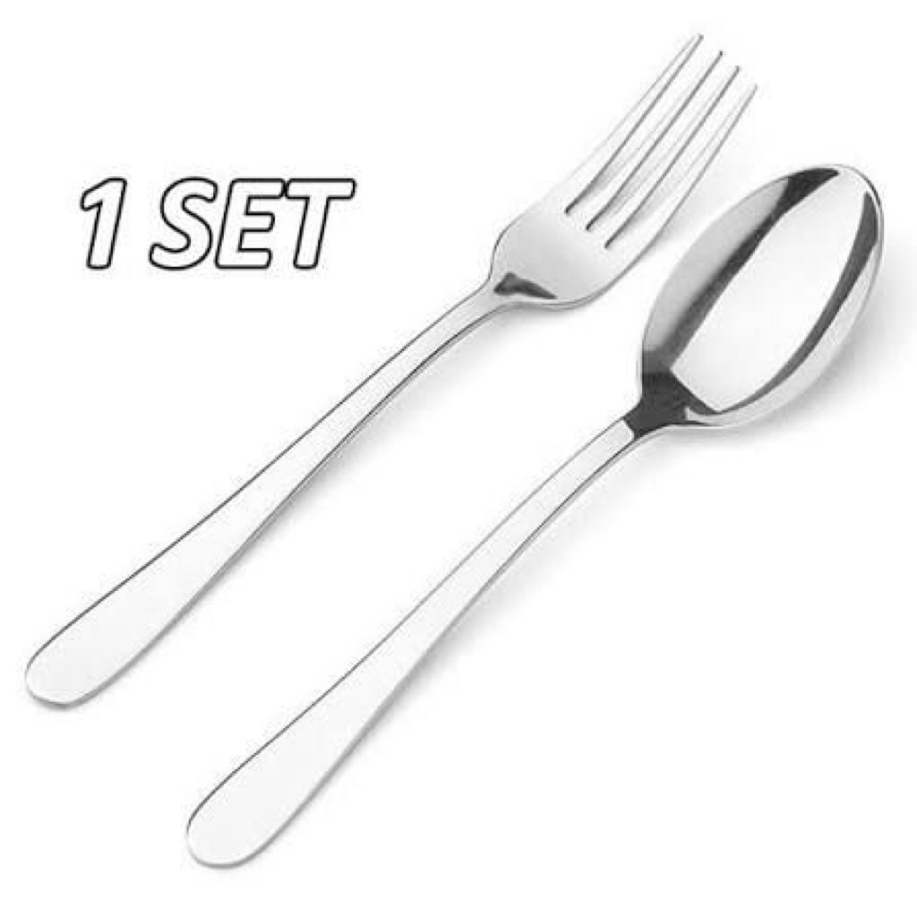satu lusin sendok stainless isi 12,tebal