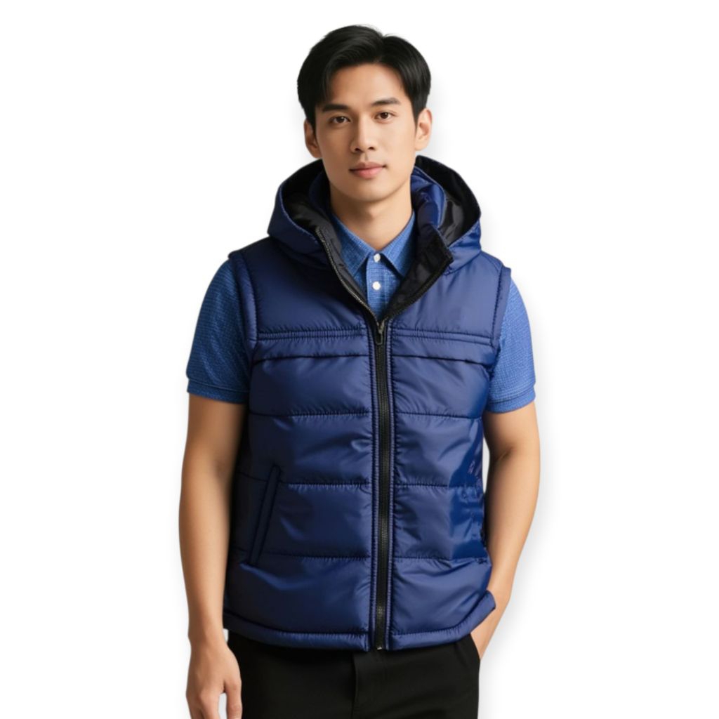 Rompi Parasut Anti Angin Anti Air Rompi Puffer Rompi Motor Pria-Wanita