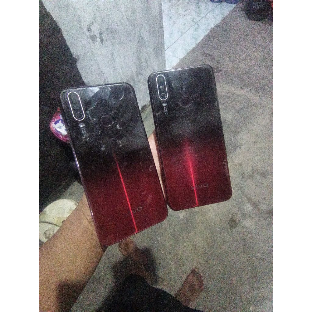 lcd vivo y12 oriyan minus retak 2 lahyy masi napil ful set batreyy mesin kosong