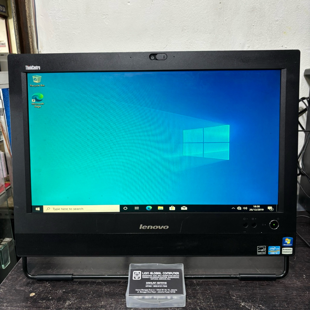 AIO lenovo M71z core i3 gen2 ram 4gb mulus