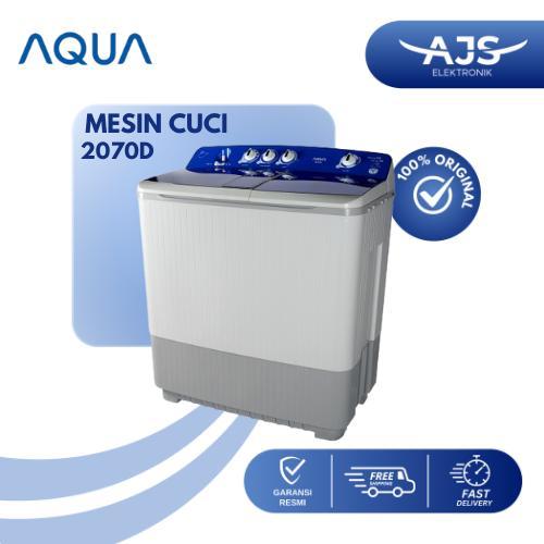 AQUA QW 2070 D (2 Tabung / 20 Kg) – Mesin Cuci
