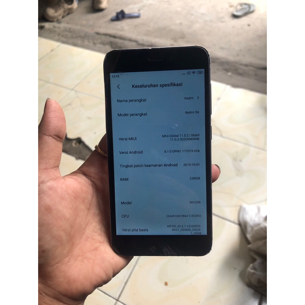 redmi 5a nominus ram 2