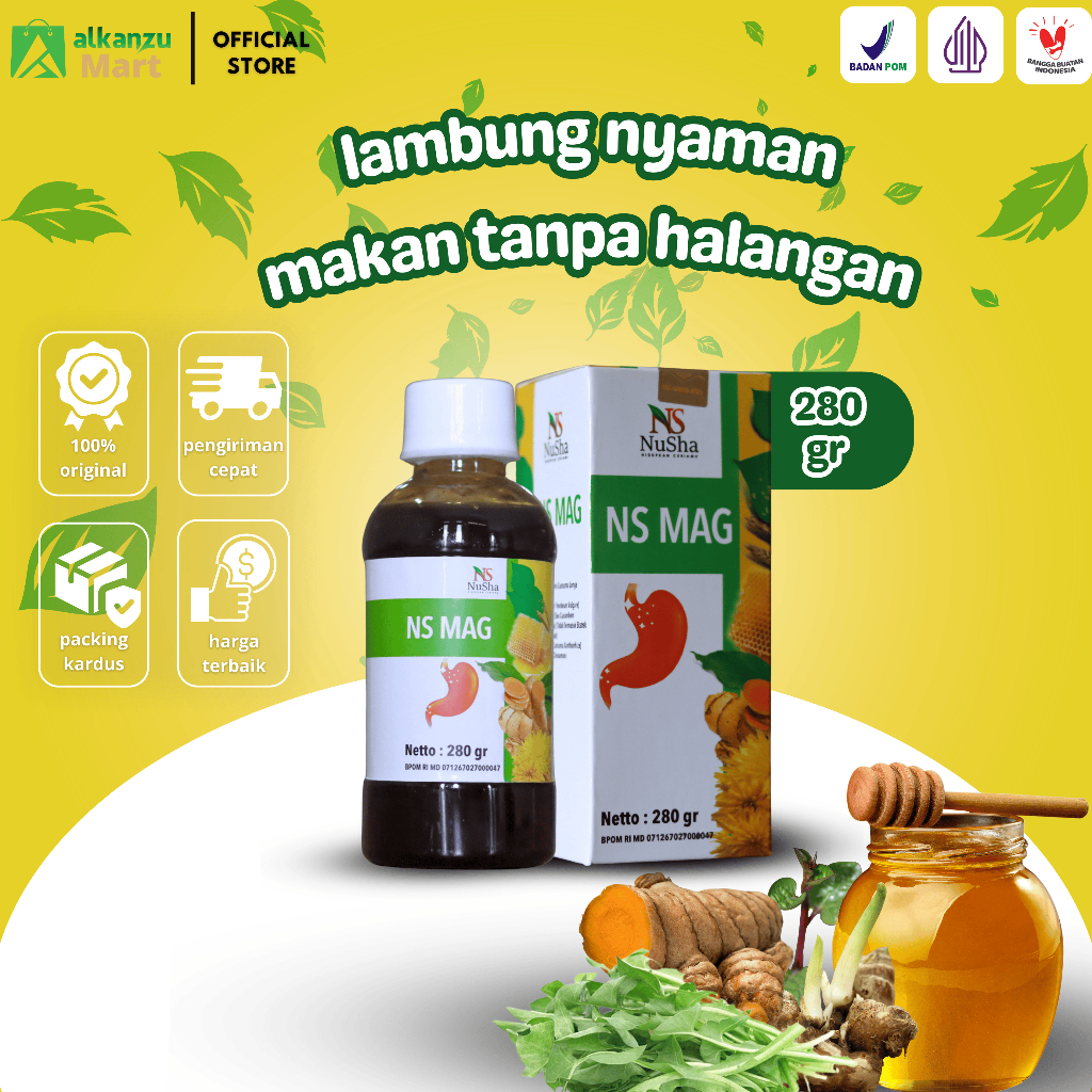 Madu NS MAG, Obat Asam Lambung, GERD, Mag atau Maag, Saluran Pencernaan - 280 gr