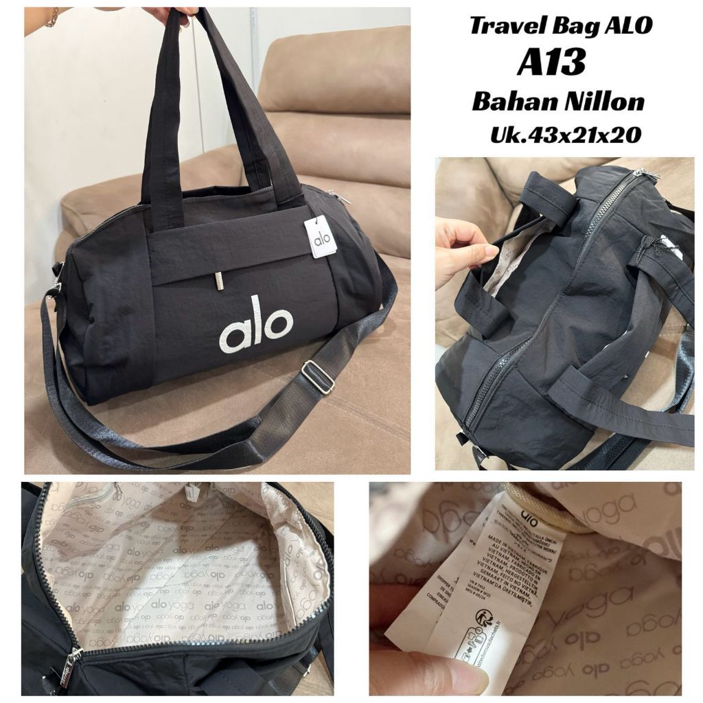 TAS WANITA AL0 TRAVEL DUFFLE BAG FASHION NYLON PARASUT