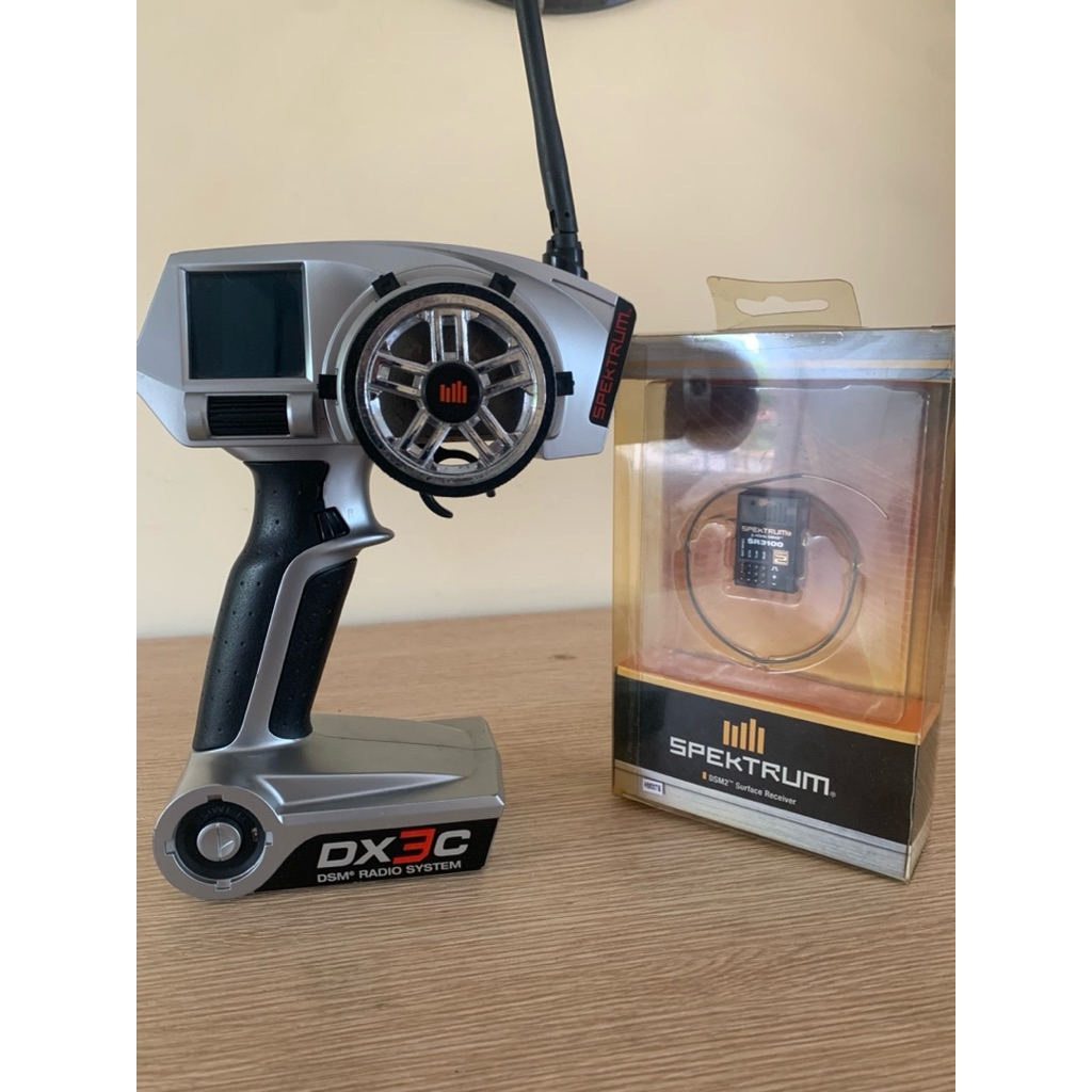 remote spektrum DX3c + receiver sr3100 (new)