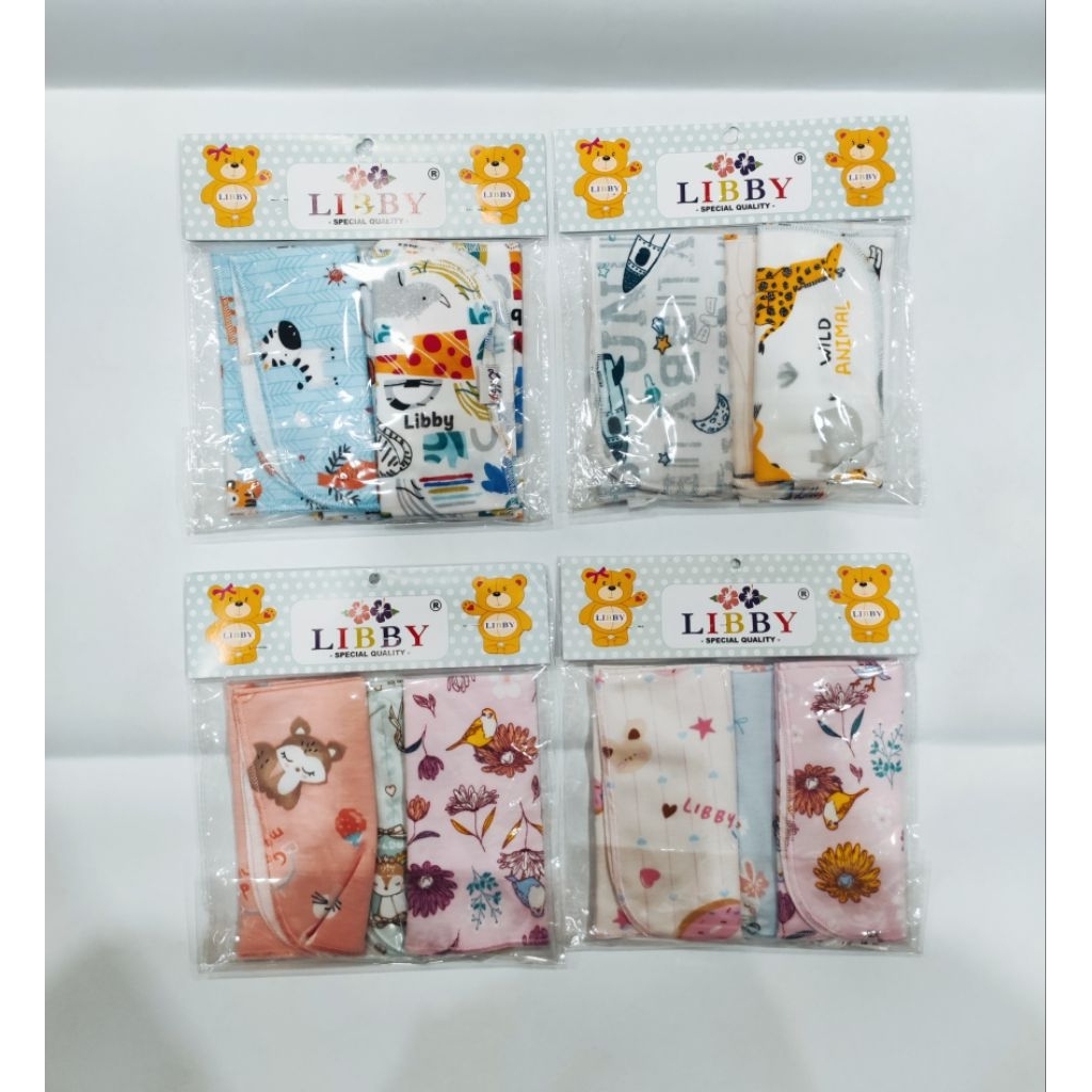 Libby Sapu Tangan Baby 3pcs - Sapu Tangan Bayi Anak