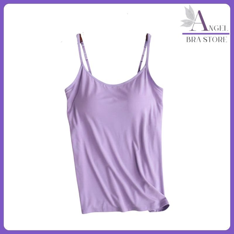 Angle_brastore  - Tank Top Bra Big Size Jumbo Singlet Panjang Wanita Tali Adjustable